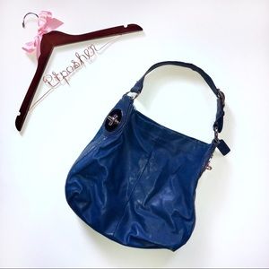 Coach Leather Blue Hobo Purse
